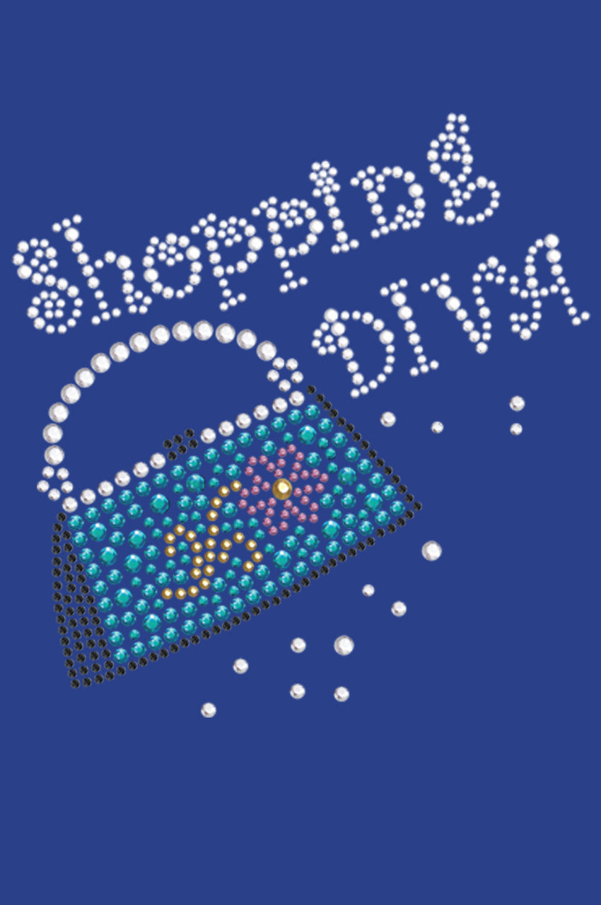 Shopping Diva & Handbag - Bandanna Royal Blue