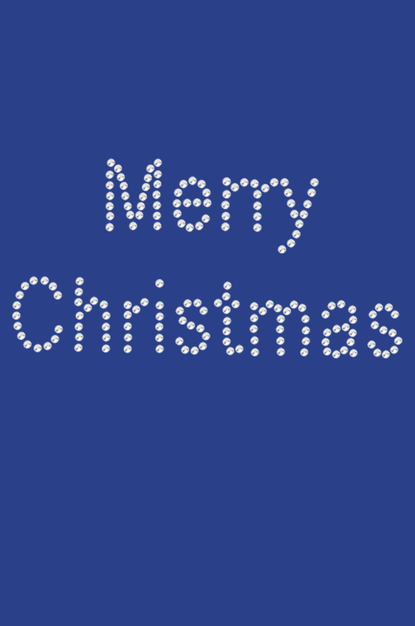 Merry Christmas - Bandana Royal Blue