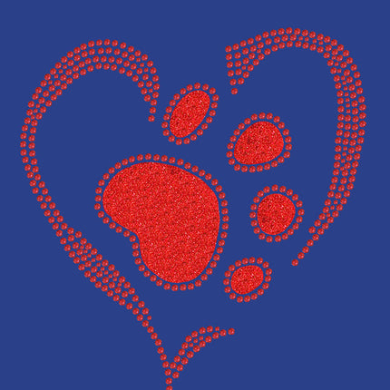 Red Paw Heart - Bandanna