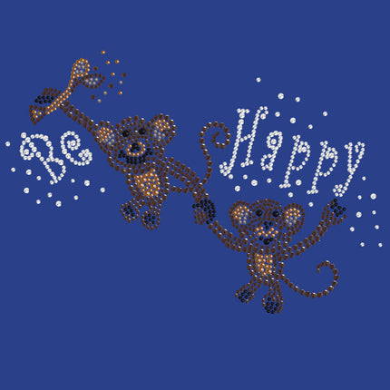 Monkeys - Be Happy - Women's T-shirt