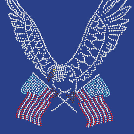 Eagle with Flags - Women's T-shirt