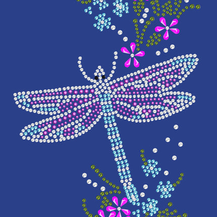 Dragonfly with Flowers - Women's Tee