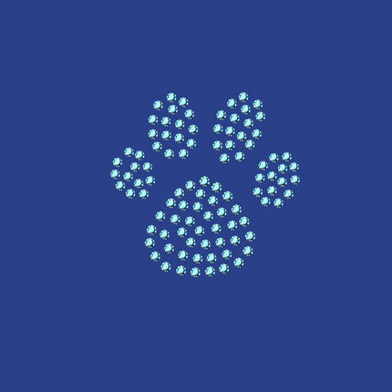 Paw (Blue Rhinestuds) - Women's T-shirt