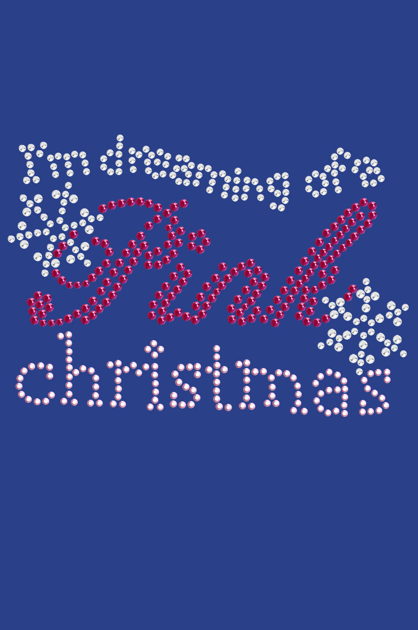 I'm Dreaming of a Pink Christmas - Bandana Royal Blue