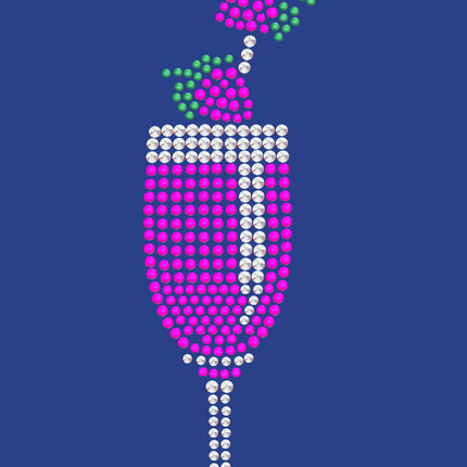 Strawberry Daiquiri - Austrian crystal Rhinestones - Women's T-shirt