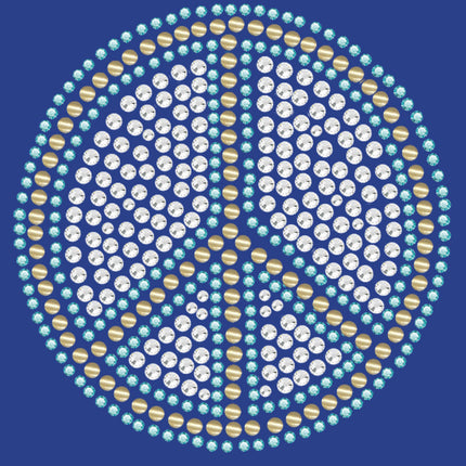 Peace Sign (Blue) - Bandanna