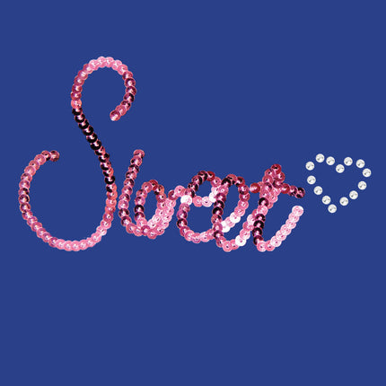 Sweet (Pink Sequins) - Women's T-shirt