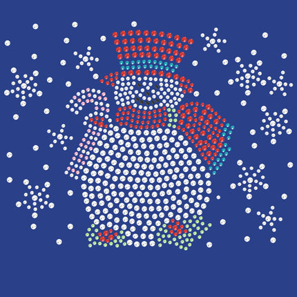 Snowman with Snowflakes - Women's T-shirt