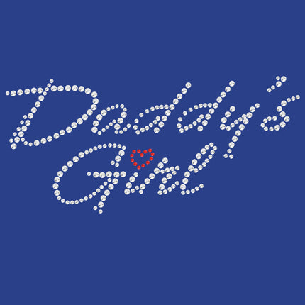 Daddy's Girl with Red Heart - Women's T-shirt