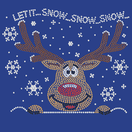 Let it Snow - Red Nose Reindeer - Bandana