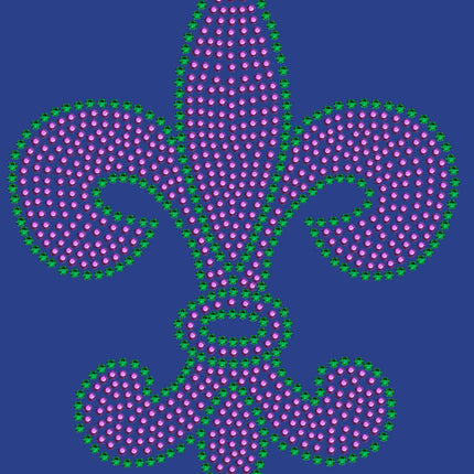 Fleur de Lis (Purple & Green) - Women's T-shirt