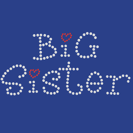 Big Sister with Red Heart - Women's T-shirt