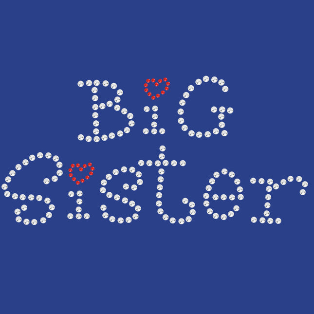 Big Sister with Red Heart - Women's T-shirt