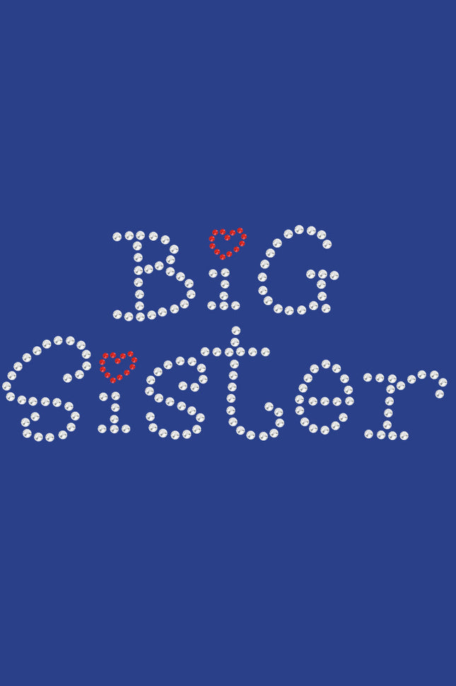 Big Sister with Red Heart - Women's T-shirt