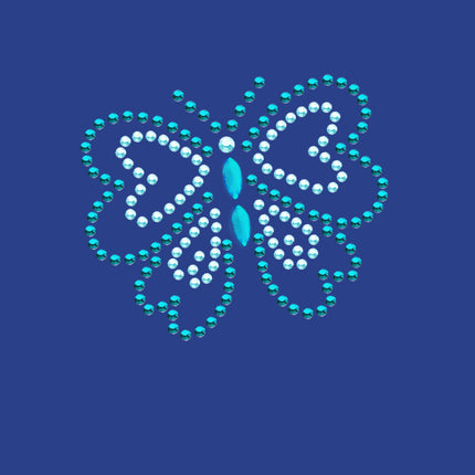 Blue Rhinestud Butterfly - Bandannas