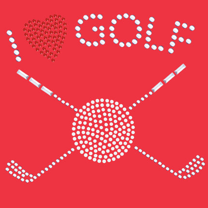 I Love Golf (Small) - Bandana