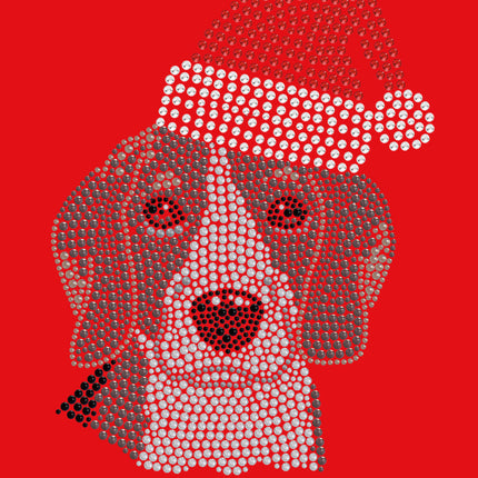 Beagle with Santa Hat - Women's Tee