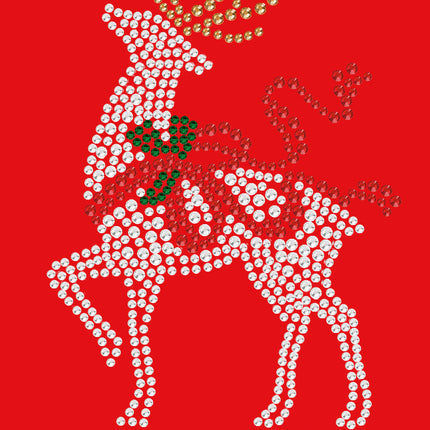 Reindeer with Red Bow - Women's Tee