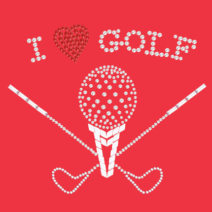 I Love Golf (Large) - Women's Tee