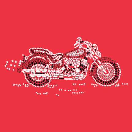 Motorcycle - Large Red & Black - Women's T-shirt