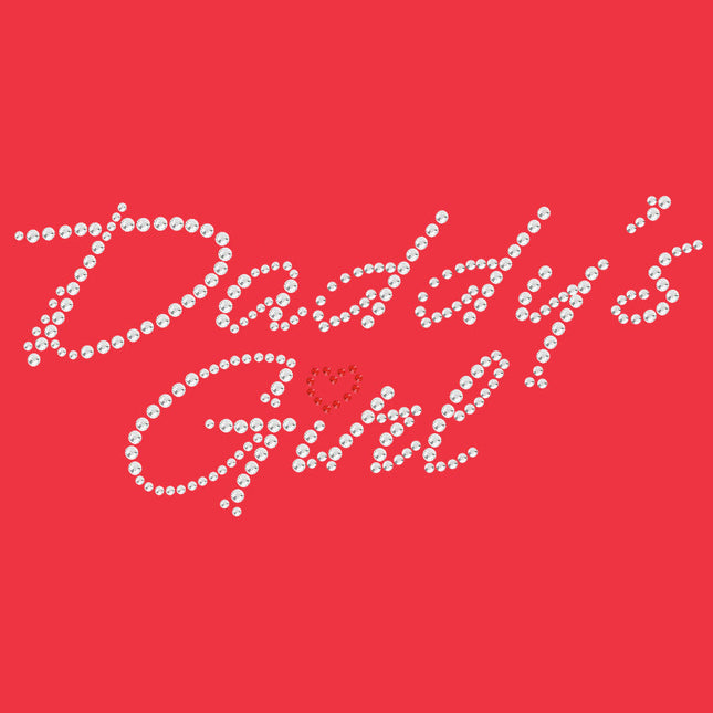 Daddy's Girl with Red Heart - Women's T-shirt