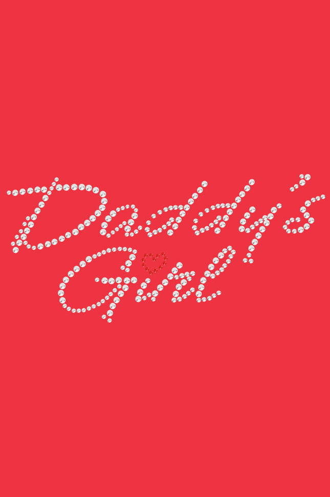 Daddy's Girl with Red Heart - Women's T-shirt