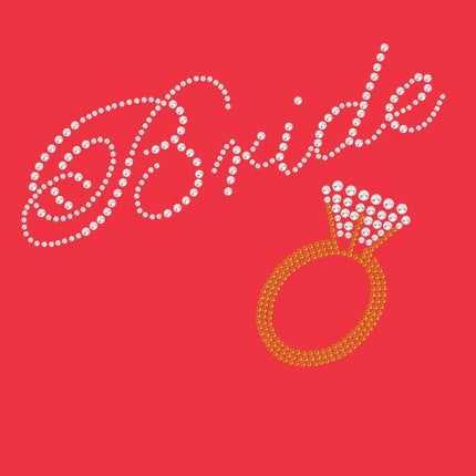 Bride with Diamond Ring- Women's T-shirt