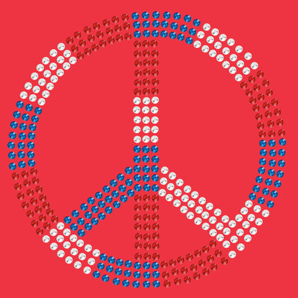 Peace Sign (Red, White, & Blue) - Women's T-shirt