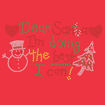 Dear Santa I'm Doing the Best I Can - Women's T-shirt