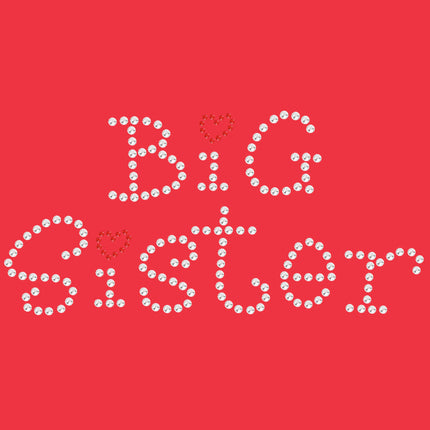 Big Sister with Red Heart - Women's T-shirt