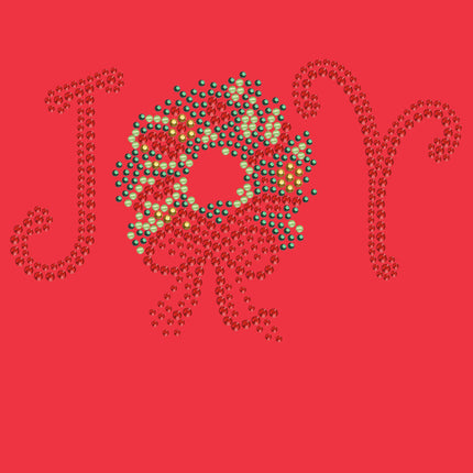 Joy Christmas Wreath - Bandana