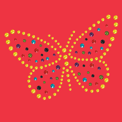 Yellow Dotted Butterfly - Women's T-shirt