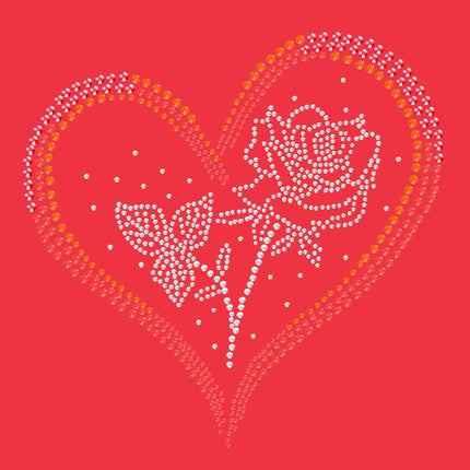 Heart with Rose - Women's Tee