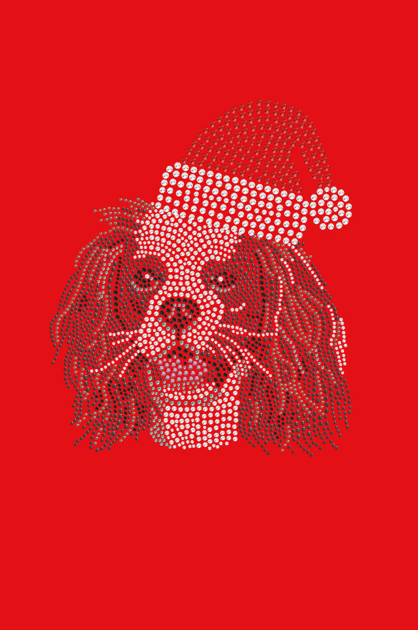 Cavalier King Charles Spaniel with Santa Hat - Bandana Red