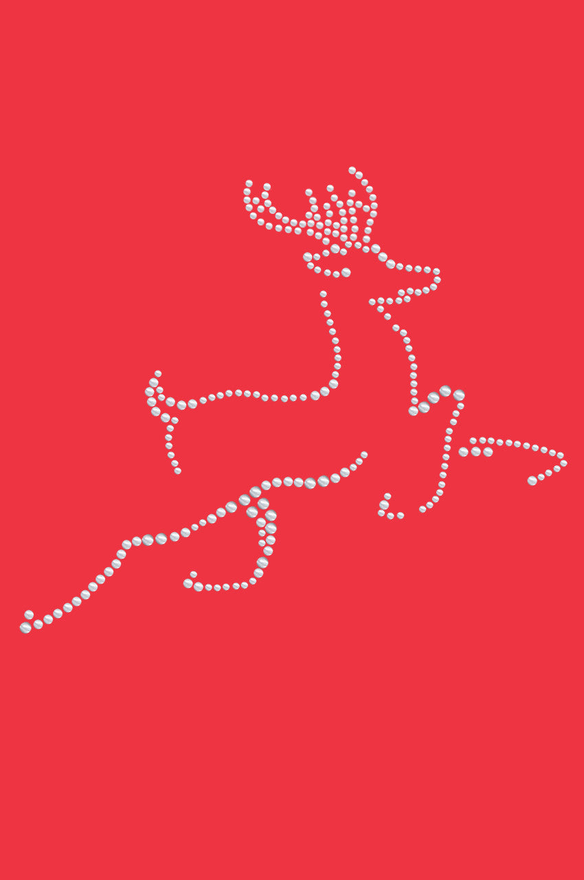 Nailhead Reindeer - Bandana Red