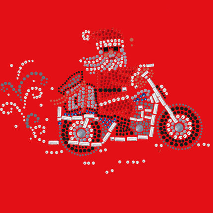 Santa on Motorcycle - Women's Tee