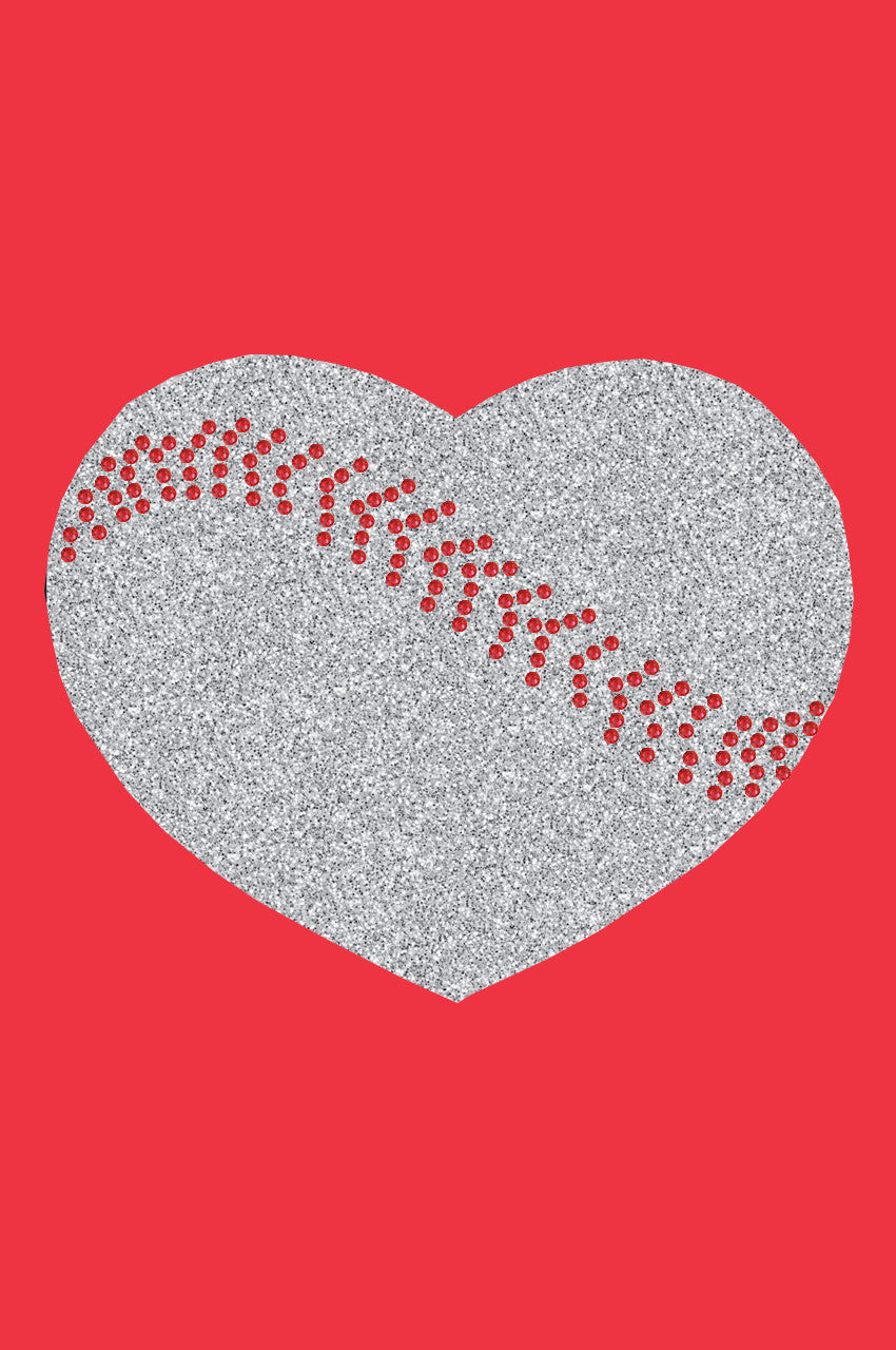 Baseball Heart - Bandana Red