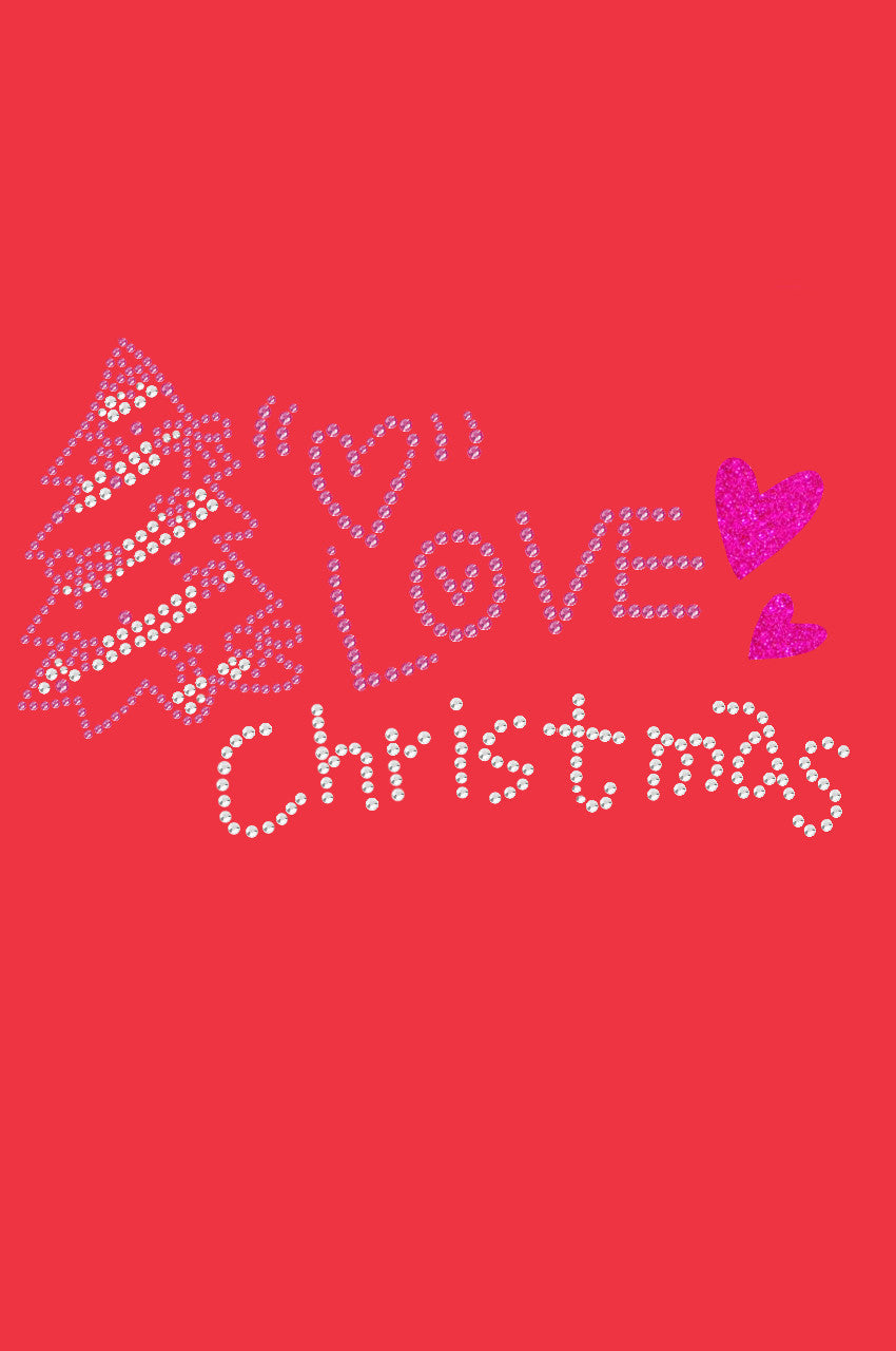 Love Pink Christmas - Bandana Red