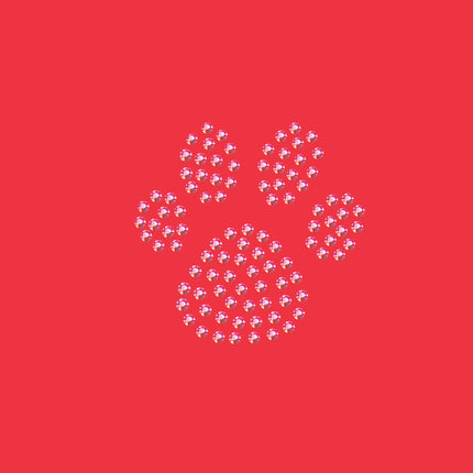 Paw (Pink Rhinestuds) - Women's T-shirt