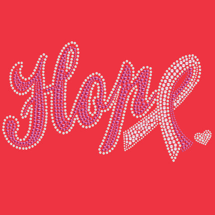 Hope with Cancer Ribbon - Women's T-shirt