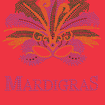 Madi Gras with Mask - Women's T-shirt