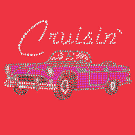 Cruisin Pink Convertible - Women's T-shirt