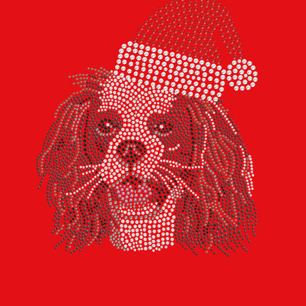 Cavalier King Charles Spaniel with Santa Hat - Women's Tee