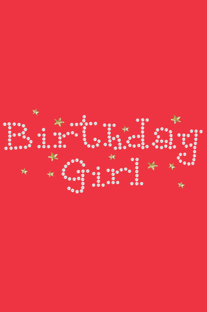 Birthday Girl with Stars - Women's T-shirt