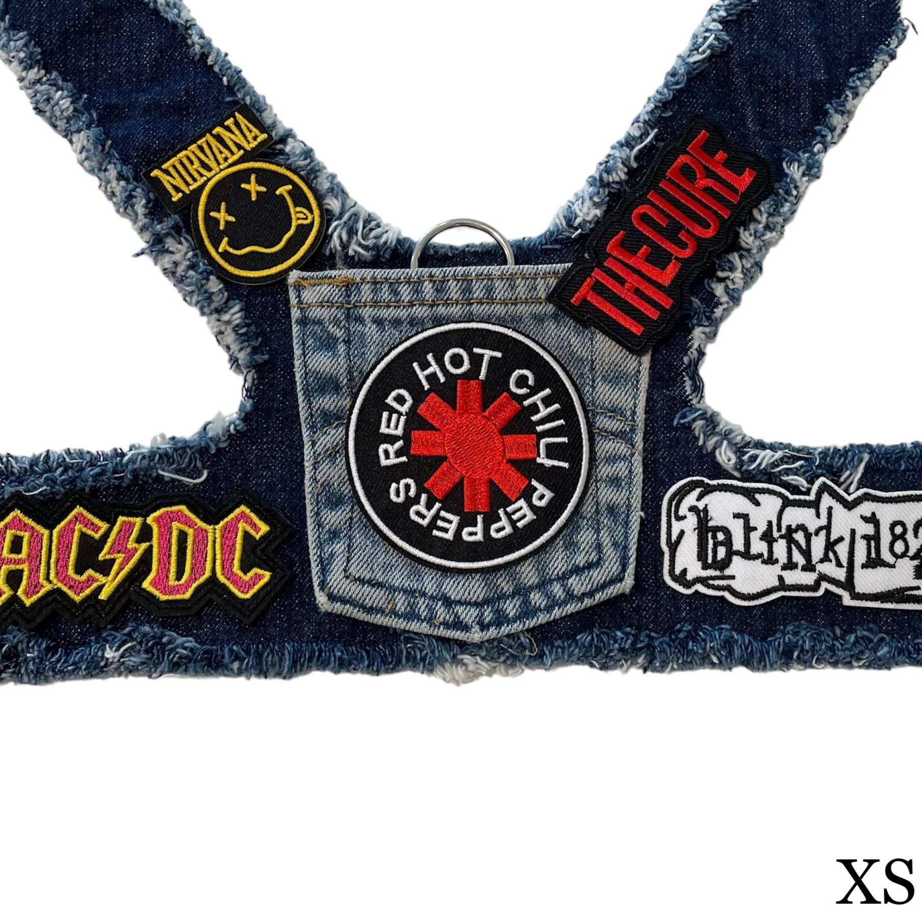 Red Hot Chili Peppers Harness Blue Denim XS