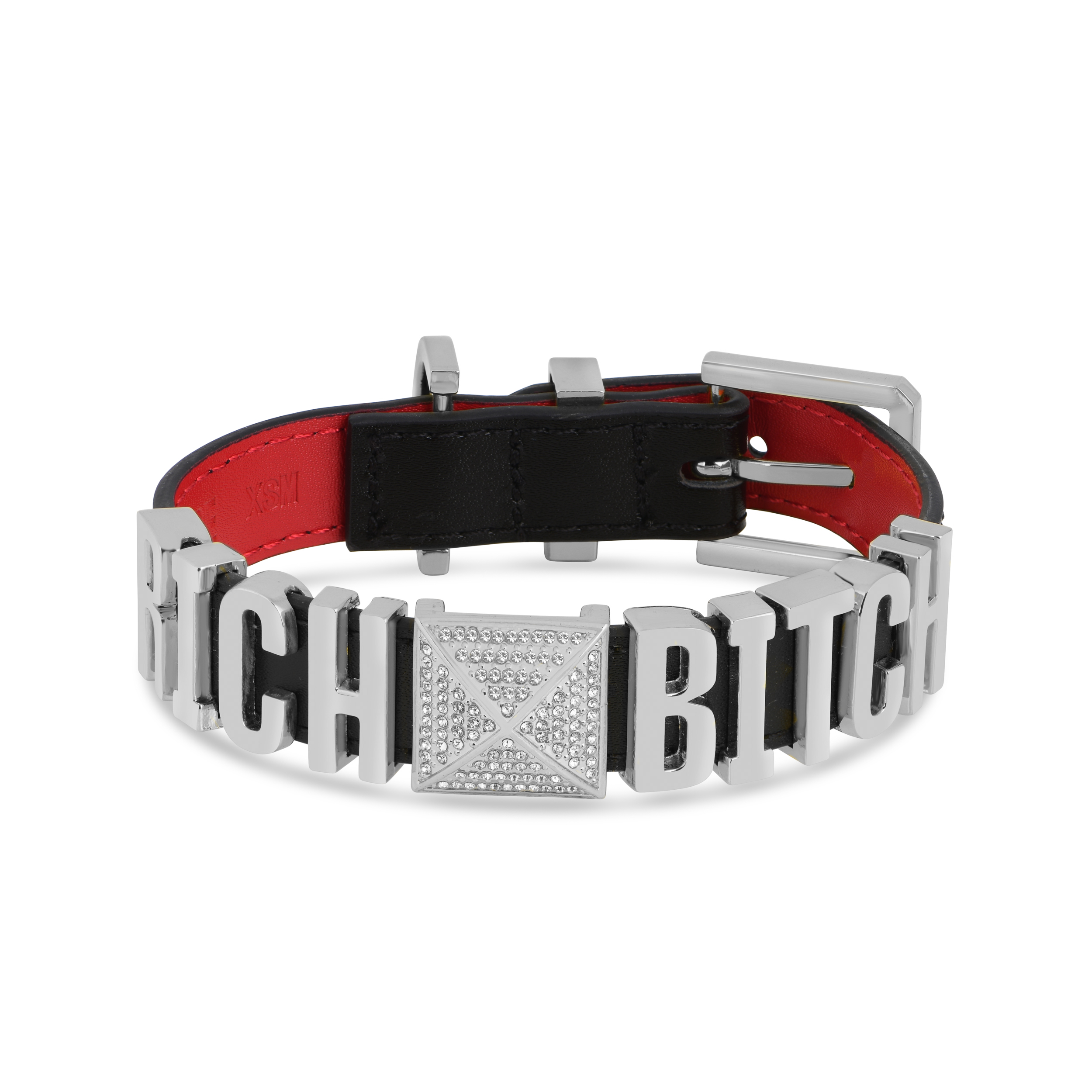 RICH BITCH COLLAR SILVER