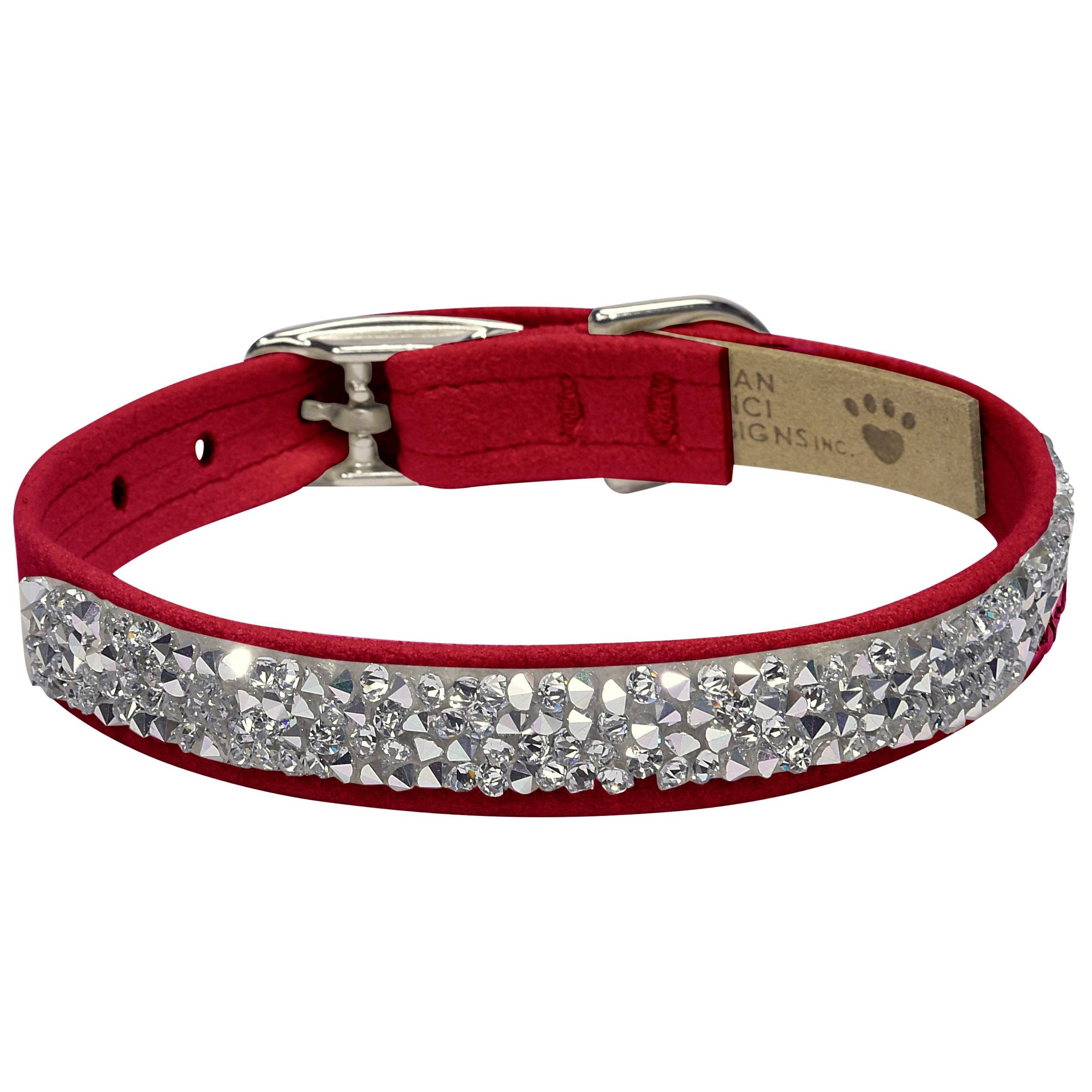 Crystal Rocks Collar Red