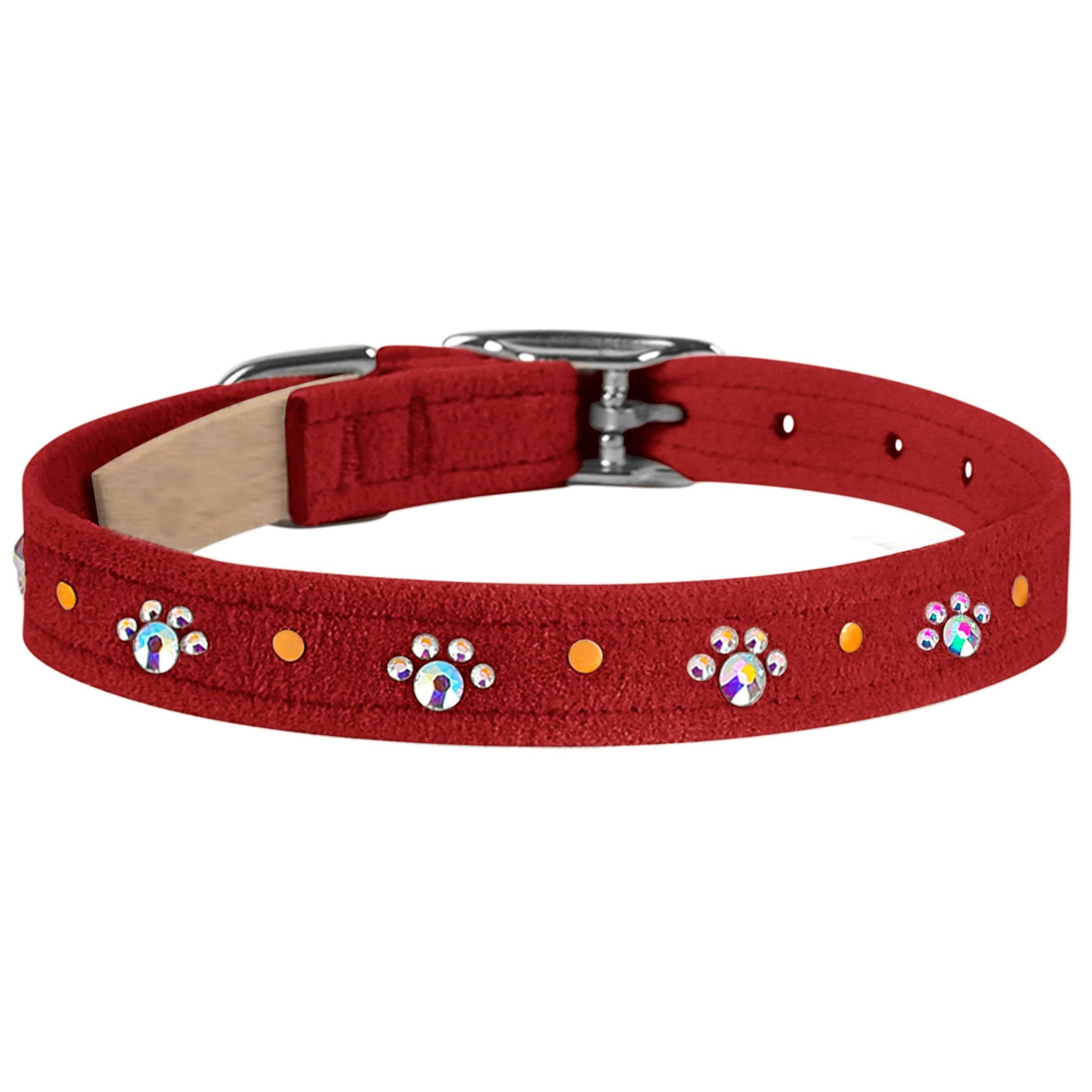 Crystal Paws Collar Red