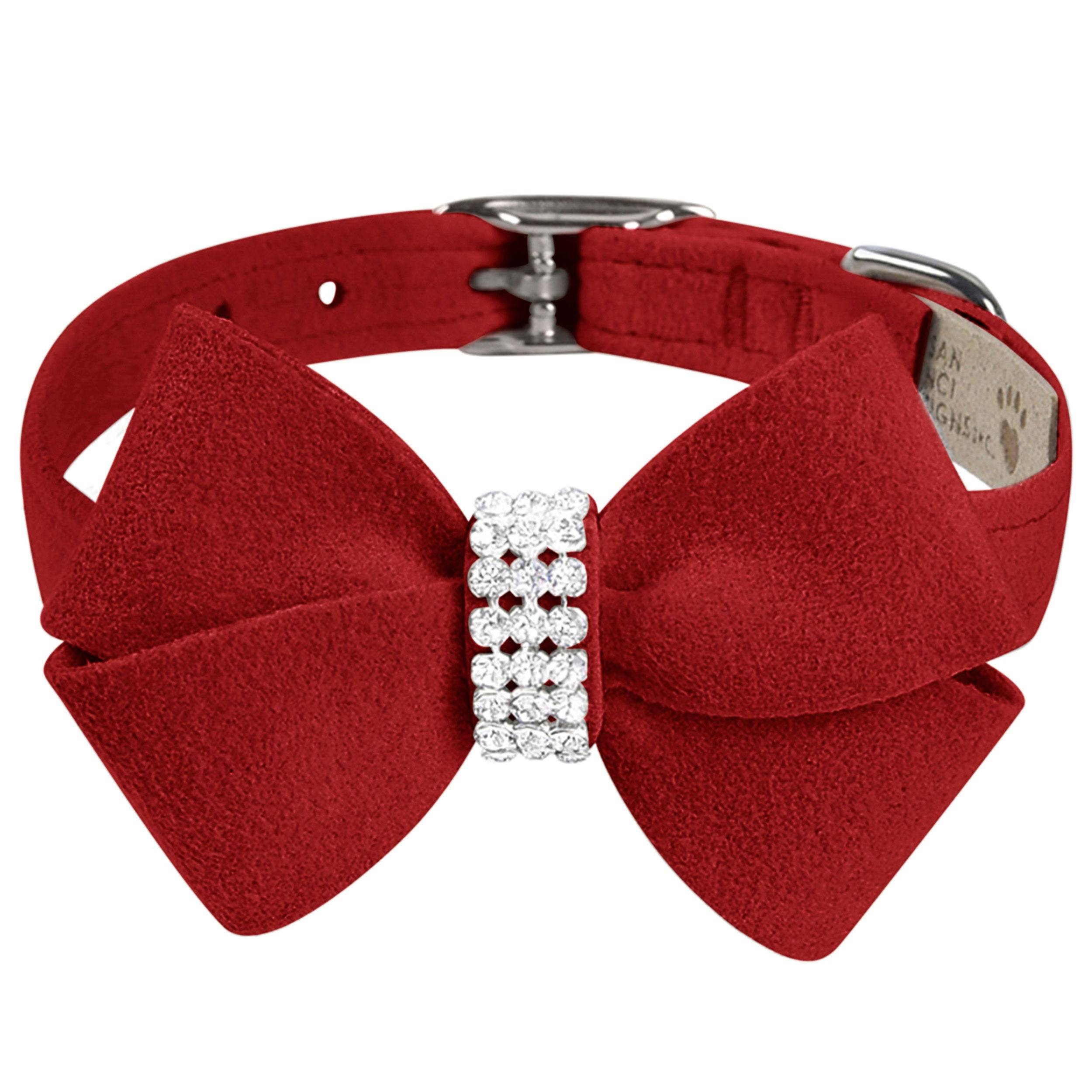 Nouveau Bow Collar Red