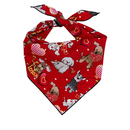 Red Doggie Valentine Bandana